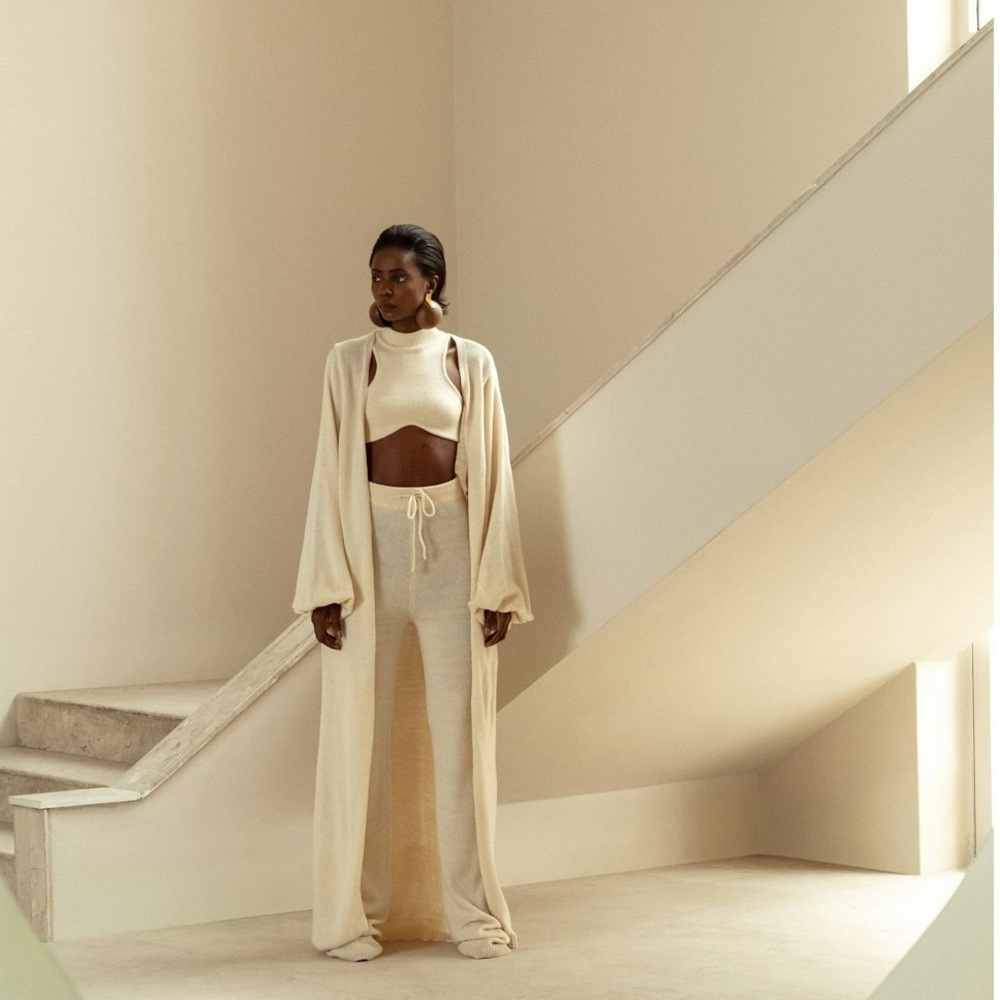ANDREA IYAMAH • ALLY TUSK KNIT SWEATER, NET